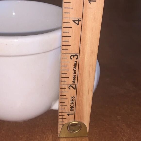 Culinary Arts Caféware White Porcelain Mug 3.5" Diameter Microwave & Dishwasher - Picture 4 of 5